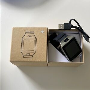 Black and Silver Smartwatch with Sleek Design